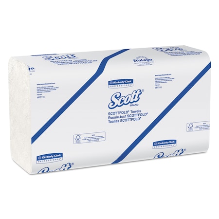 Scott Multifold Paper Towel, 175 Sheets, White, 25 PK 01980